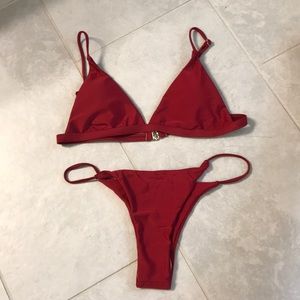 Brand new boutique red bikini